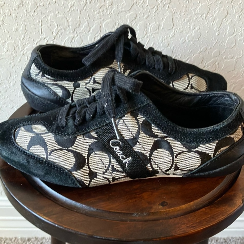 Coach: Black & Gray Baylee (A1474) Sneakers- 8 - Picture 5 of 16